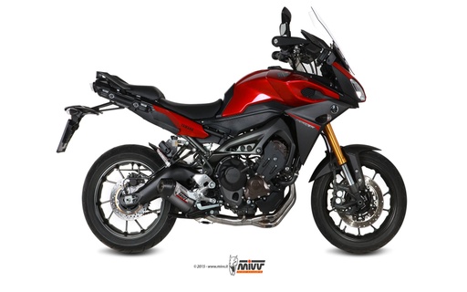 [Y.049.L4C] Mivv Full system 3x1 Oval titan con tapa carbono Yamaha Tracer 900 / GT / FJ-09 2013-20