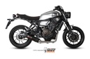 Mivv Full system 2x1 Oval carbono con tapa carbono Yamaha XSR 700 2016-22