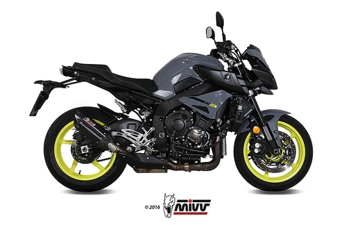 [Y.057.L9] Mivv Slip-On Suono black con tapa carbono Yamaha MT-10 / FZ-10 2016-22