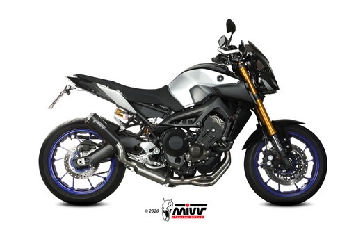 [Y.060.LC4B] Mivv Full system 3x1 X-M1 black Yamaha MT-09 / FZ-09 2013-20