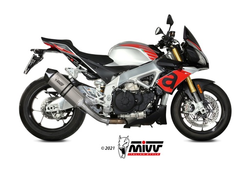 [A.012.LRT] Mivv Slip-On Speed edge titan Aprilia Tuono V4 1100 2018-20