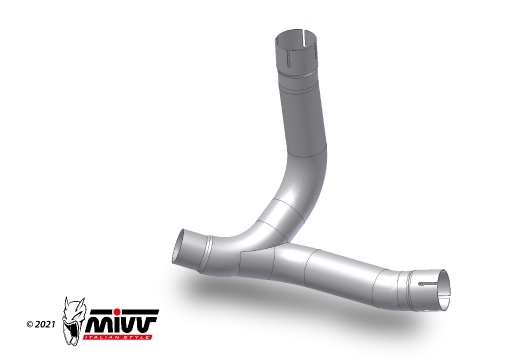 [D.048.C1] Mivv Tubo no kat (compatible con Silencioso Mivv y Original) Ducati Monster 2021-24