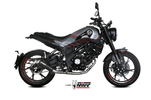 [E.007.LC4B] Mivv Full system 1x1 X-M1 black Benelli Leoncino 125 2022-24