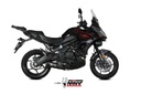 Mivv Full system 2x1 Oval carbono con tapa carbono Kawasaki Versys 650 2021-23