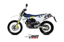 Mivv Slip-On Oval St. Steel Husqvarna 701 Enduro / Supermoto 2021-24