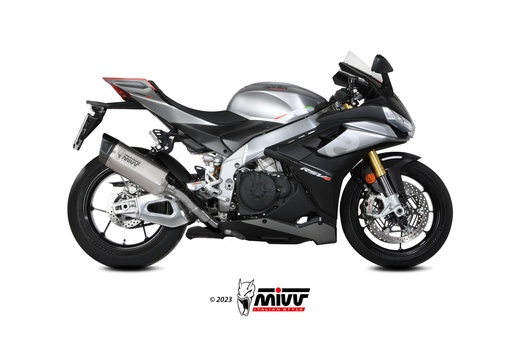 [A.015.LR1T] Mivv Slip-On SR-1 titanium Aprilia RSV4 / Tuono V4 1100 2021-24