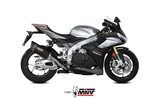 [A.015.LR1TB] Mivv Slip-On SR-1 black titanium Aprilia RSV4 / Tuono V4 1100 2021-24