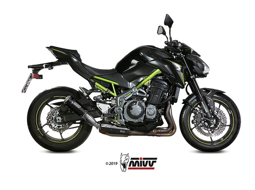 [K.056.LM3B] Mivv Slip-On Mk3 black Kawasaki Z900 A2 (35 KW / 70 KW) 2017-24