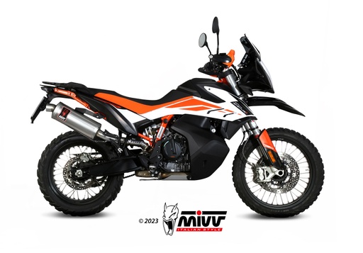 [KT.021.LEKX] Mivv Slip-On Dakar St. Steel KTM 790 Adventure / R 2019-20 / 890 Adventure / R 2020-23