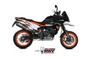 Mivv Slip-On Oval black con tapa carbono KTM 890 SMT 2023-24