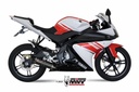 Mivv Full system 1x1 GP black con tapa carbono Yamaha YZF R125 2008-13