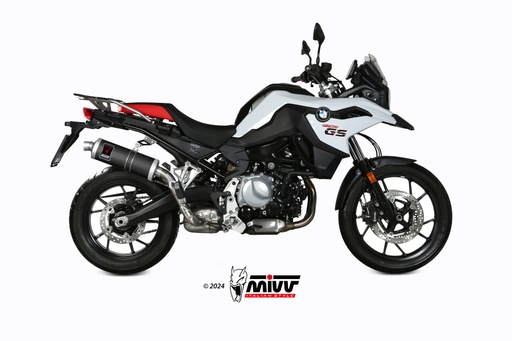 [B.033.LDKB] MIVV SLIP-ON DAKAR BLACK BMW F 750 GS / F 850 GS 2018-24