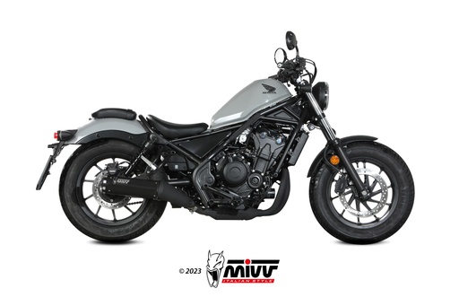 [H.091.LH1BA] MIVV SLIP-ON HR-1 BLACK HONDA CMX 500 REBEL 2022-24