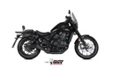 MIVV SLIP-ON HR-1 BLACK CON TAPA EN CARBONO LARGA HONDA CMX 1100 REBEL 2022-24