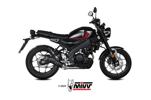 [Y.075.L2SC] MIVV FULL SYSTEM 1x1 GP CARBON CON TAPA EN CARBONO YAMAHA XSR 125 2022-24