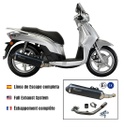 Echappement Racing pour Kymco People S 125-150 (frein à tambour)