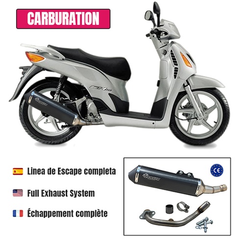 [JC641ESTRACING] Tub d'escapament Racing per Honda SH/PS/@ 125-150cc